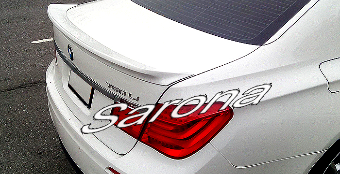 Custom BMW 7 Series Trunk Wing  Sedan (2009 - 2014) - $319.00 (Manufacturer Sarona, Part #BM-061-TW)